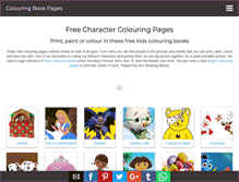 Tablet Screenshot of colouringbookpages.co.uk